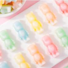 Gummy Glow [Mother's Day Special]Fruity Bear Wax Candy - 2 Bag-5 Flavors (Pineapple, Blueberry, Green Apple, Strawberry, Mango) - Fun Shapes & Edible Wax Sweet Snack For Parties And Festivels. - 2 Packs - View 5