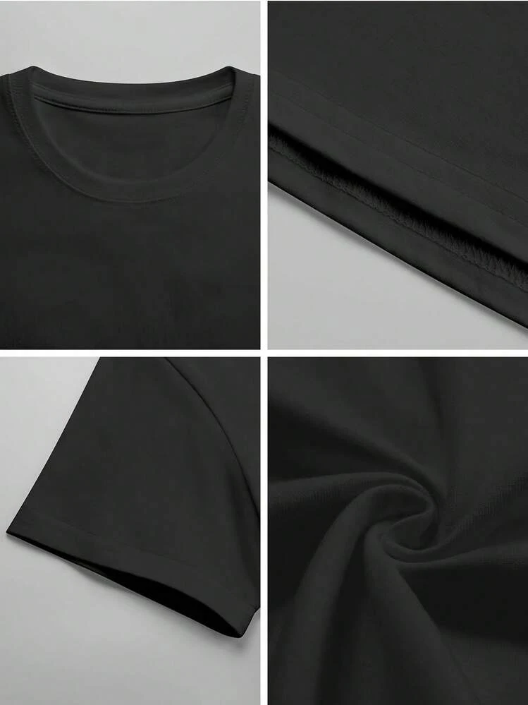 Llevar un traje de neopreno Hacer que el tiburón muerda la camiseta de la universidad de buceo - Negro - Añade 2