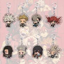 8 piezas Llaveros con tema de anime GACHIAKUTA, llaveros acrílicos 2D de los personajes Rudo, Enma, Natsume, decoración de mochila, coleccionables, regalos para madres, padres, graduación y maestros - Multicolor - Ver 2