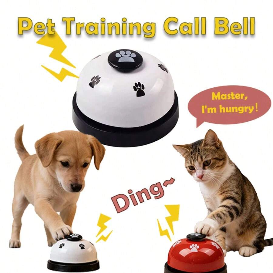 1pc Pet Training Bell, Dog Doorbell, For Potty Training, Outdoor Potty Communication, Dog Agility Training Interactive Toy - White - View 1