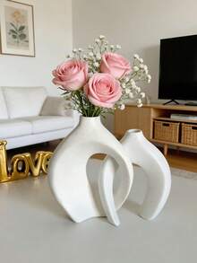 Modern Nordic Style Couple Embracing Vase, Suitable For Home Living Room Dining Room Decor, Dried Flowers And Green Plants Vase, Wedding Decor, Valentine's Day Gift, Holiday Decoration - Multi-color a - View 14