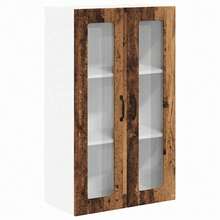vidaXL Mobile da Cucina Murale con Porte Bois Ancien 60 x 31 x 100 cm - Castano - Visualizzare 1