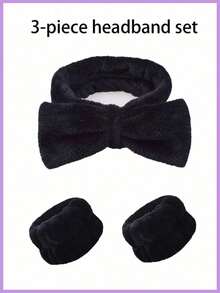 1条休闲百搭纯色运动头带，吸汗头巾，优雅围巾式头带，女士适用，柔软材质，适合秋冬季节。