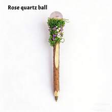 1 cây đũa thạch anh tự nhiên, quà tặng sáng tạo tự làm, gậy chữa bệnh bằng năng lượng dành cho học sinh, quà tặng Halloween. - Bút gỗ đá nguyên bản - Xem 21