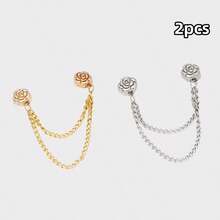 Camellia Flower T-Shirt Dress, Short Sleeve, Fixed Adjustable Button, Longer Hem, Fixed Button - Multicolor - View 16