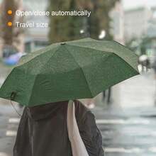 Windproof Travel Compact Umbrella-Automatic Umbrellas For Rain-Compact Folding Umbrella, Travel Umbrella Compact, Small Portable Windproof Umbrellas For Men Women Teenage. (Green),42Inch-1Pack,Green - Green - 查看 3