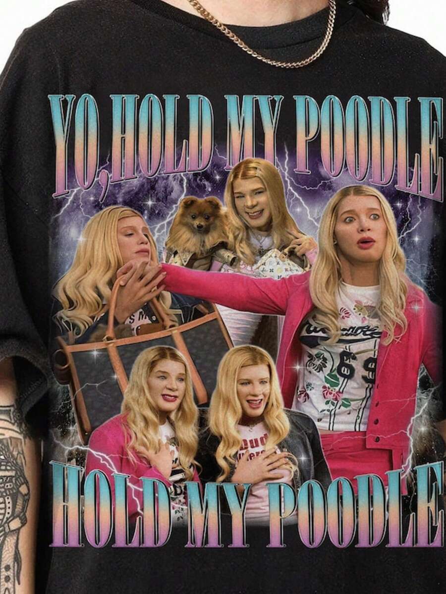 Hold My Poodle White Chicks Homage Shirt, Kevin Copeland And Marcus Copeland Shirt, And Brit - 黑色 - 查看 1