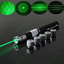 Caneta Laser Pointer Verde 5000MW Profissional 5 Pontas - Multicolorido - Visão 3