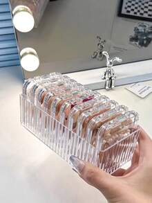 10个装透明盖收纳盒，适用于存放指甲油、手链、项链，也可作为珠宝展示盒使用，便携式抗氧化手链盒 - 彩色 - 查看 3