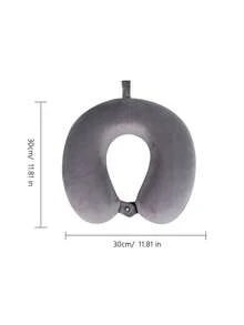 2pcs U-Shaped Memory Foam Neck Pillow, Portable Home/Travel Cervical Pillow, Office Nap Pillow, Camping Pillow, Travel Pillow, Compact & Comfortable, Ergonomic Inflatable Pillow For Camping And Hiking To Support Neck And Waist, Unisex, Multiple Colors Available - Multicolor - View 10