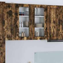 vidaXL Armoire de cuisine Chêne fumé 80 x 31 x 80 cm Bois d'ingénierie - Tabac - Voir 2