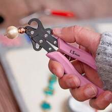 1 Set Curved Pliers Kit & Jewelry Making Tools - 1.5/2.25/3mm Professional Coiling Pliers For 18-26 Gauge Craft Wire, Includes Wire Straightener And Jewelry Saw Frame With Blade, For DIY Beaded Earrings & Bracelet Making (Please Select Option Based On Image)