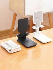 1pc Foldable Desk Phone Holder Stand, Suitable For All Smartphones, Ideal Office Accessory, Compatible With IPhone, Android Phones, Birthday Gift For Family And Friends, Phone Accessory - Multicolor - View 3