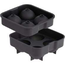 Barware 0302.218 - Molde redondo de silicona a prueba de congelador, con caja de regalo, color negro,37643148 - Multicolor - Ver 1