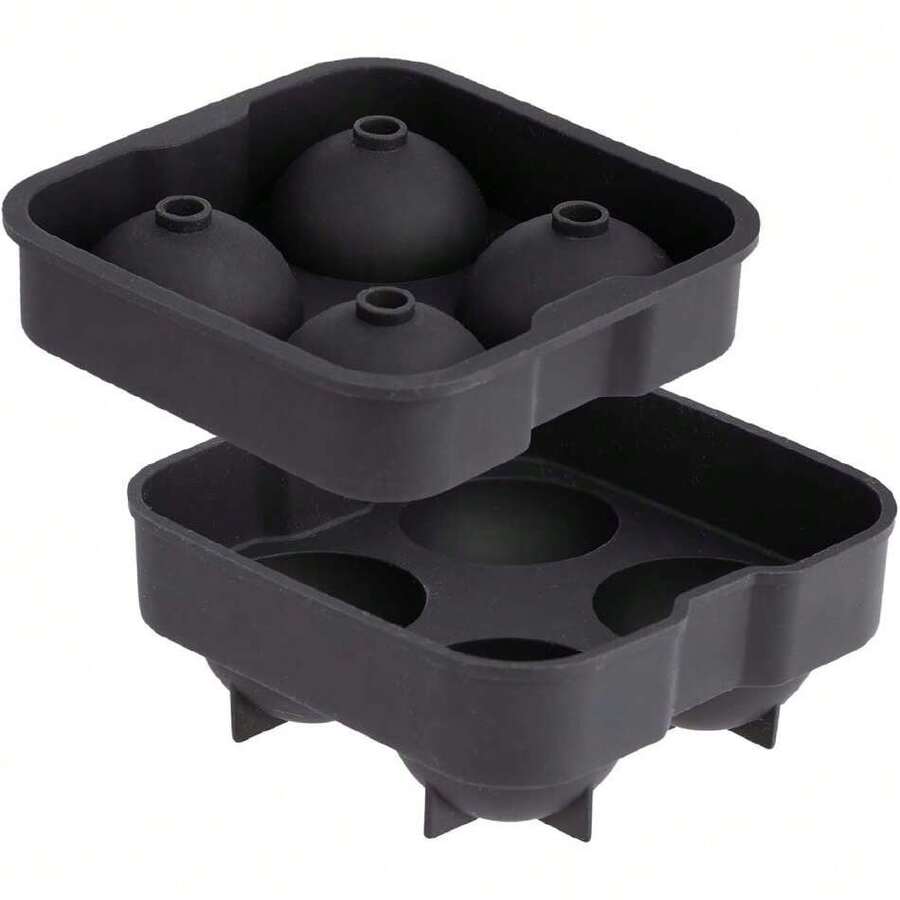 Barware 0302.218 - Molde redondo de silicona a prueba de congelador, con caja de regalo, color negro,37643148 - Multicolor - Ver 1