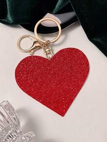 1pc Personalized Acrylic Heart Shaped Keychain, Customized Love Heart Keyring, Name Customized Keychain, Laser Cut Keychain, Valentine's Day Gift, Name Bag Keychain Accessory - Multicolor - View 7