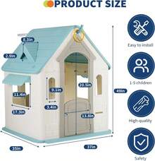 Kids Playhouses - Mint Green - View 2