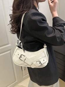 女士单肩包 - 白色 - 查看 2