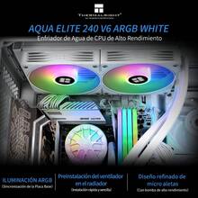 mhjThermalright AQUA ELITE 240 V6 ARGB WHITE Refrigerador Líquido para CPU 240 Filas de Refrigeración 2x120mm Radiador de Agua AMD: AM4/AM5 Intel LGA115X/1200/2011/1700/1851  CPU Coolersleeping Bags - 219352646 - Ver 3