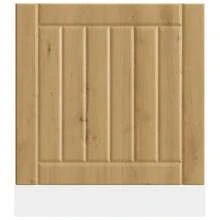 vidaXL Panneau de lave-vaisselle Lucca chêne artisanal bois ingénierie - Tabac - Voir 4