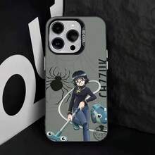 Funda de teléfono de anime S-Shizuku M-Murasaki para 17,16,15,14,13,12,11,Pro,Max,Plus, cubierta de TPU negra - Z1 - Ver 12