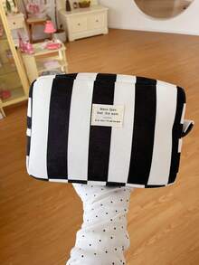 Striped Canvas Cosmetic Bag With Handle, Colourful Makeup Bag For Women Travel Toiletry Organizer For Women Minimalist Cosmetic Pouch For Bathroom Or Suitcase Use Make Up Bag Cosmetic Tool Organizer Gift For Women & Girl Makeup Travel Toiletry Organizer Essentials Gifts Storage Zipper Accessories Nail, Makeup Bags, Cosmetic Bag, Makeup Organiser, Travel, Makeup Pouch, Bag, Vanity, Make Up Pouch, Travel Essentials, Pouch Bag, Travel Essential, Vanity Accessories, Small Makeup Bag, Cosmetic Bag, Travel Essential, Large Capacity, Large Makeup Bag,Christmas Gifts,Pouch,Travel,Gifts For Women Travel Essential,Pouch,Clutch / Small Handbag, Makeup Organizer,Makeup Organize,Pouch,Brush Holder,Mini Pouch,Large Capacity Pouch,Gifts For Women,Christmas Gifts,Gift Ideas For Women - Multicolor - View 11