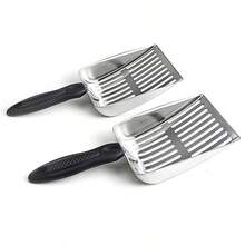 Cat Litter Scoop - Stainless Steel Metal Cat Litter Scoop-Sturdy Mesh Scooper - Mesh Shovel-Easy To Clean - Suitable For Cat Litter Box