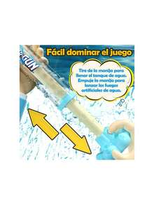 Pistola de Agua, Rociador para Fuegos Artificiales, Firework Water Gun Fácil de Rellenar, Juguete Romántico en Estilo de Fuegos Artificiales para Fiesta de Agua, Patio, Césped, Playa. (Azul),37643500 - Púrpura malva - Ver 5
