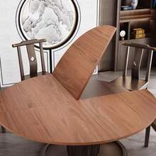 Tablero de Mesa Plegable Redondo Tablero de Mesa de Repuesto de Madera for Guardar en Casa Sin Patas 160cm/63in - Un color - Ver 5