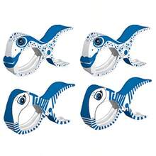 cctuuli Accessories - Pinzas de Verano Grandes para Toalla de Playa Ropa de Colada Colcha Camping jardín Cometa Surf Tumbona Accesorio para Tumbonann - 2peces2azules - Ver 1