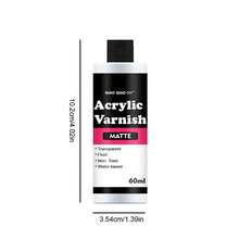 1 Bottle 60/120/250ml Acrylic Clear Varnish Sealant, Non-Yellowing, Anti-Cracking, Suitable For Professional Artists, Hobbyist Painters, Crafts Sealing, Oil Paintings, Canvas, Wood.