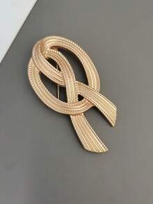 1 Piece Retro Artistic Minimalist Stylish Versatile Brooch - Yellow - View 3