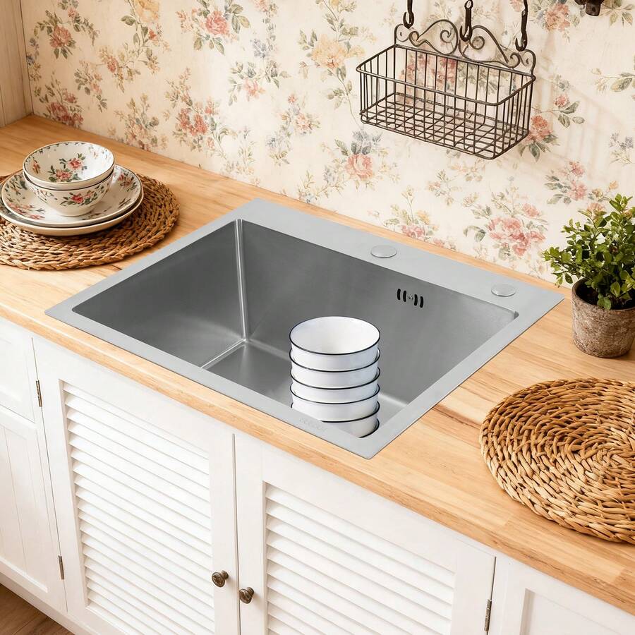 YUNRUX Kitchen Sinks - Silver - View 1