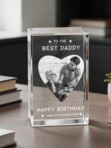 个性化3D水晶照片，捕捉难忘瞬间，可定制水晶照片，激光雕刻玻璃立方体，情侣、女友、男友、毕业季的理想礼物，独一无二