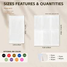 15-100pcs Personalized Guest Towels Linen Texture Party Napkins Wedding Anniversary Bridal Shower Cocktail - Rectangle - View 2