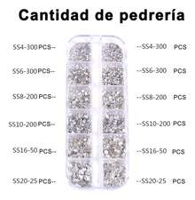 TendenciaKit Pedreria Cristales Para Uñas Piedras Decorativas 2150pzsCalidad premium - TransparenteAB - Ver 3