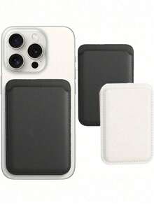 磁吸式手机卡套，手机支架卡包，适用于大多数手机型号，最多可容纳3张卡片，例如身份证、银行卡、信用卡，并带有支架功能，可横向或纵向支撑手机，方便观看视频或进行视频通话。是返校季、返校礼物、旅行购物、日常使用、通勤和毕业礼物的理想之选。 - 彩色 - 查看 1