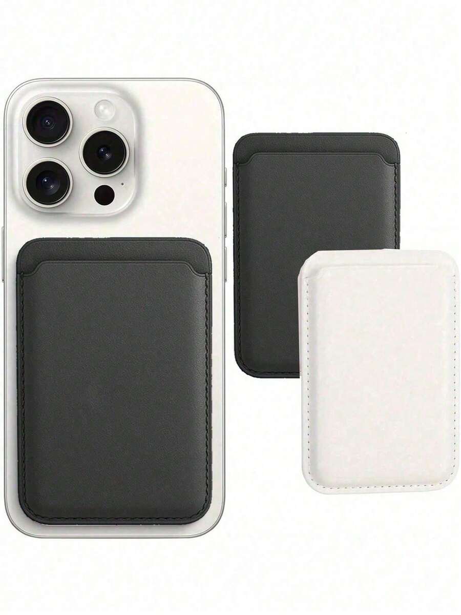 磁吸式手机卡套，手机支架卡包，适用于大多数手机型号，最多可容纳3张卡片，例如身份证、银行卡、信用卡，并带有支架功能，可横向或纵向支撑手机，方便观看视频或进行视频通话。是返校季、返校礼物、旅行购物、日常使用、通勤和毕业礼物的理想之选。 - 彩色 - 查看 1