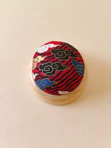 1pc Sewing Accessories Fabric Handmade DIY Storage Needle Tools Needle Pad Needle Bag With Wooden Bottom, Needle Cushion Wooden Needle Holder Japanese Needle Rack Needle Storage Mat - Lavender On White Background - View 5