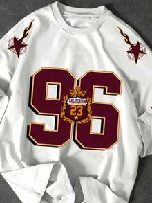 23 California 96 College Jersey Americana T-Shirt, 100% Premium Cotton, Streetwear Style. - 白色 - 查看 1