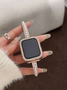 1条，2026新款，炫彩向日葵花瓣表带，兼容，时尚女士设计，创意表带，兼容 38/40/41/42/44/45/46/49毫米，兼容 Series Ultra/SE/10/9/8/7/6/5/4/3/2/1，无需工具即可调节长度，送朋友的礼物 - 玫瑰金 - 查看 2