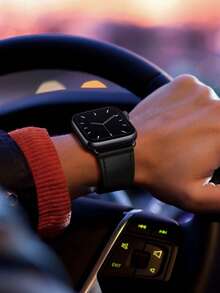 1 dây đeo da mềm, tương thích với Apple Watch Ultra 3/2/1 SE, S11/S10/S9/S8/S7/S6/S5/S4/S3/S2/S1 Series, 38/40/41/42/44/45/46/49mm, màu đen, thích hợp làm quà tặng cho các dịp công sở, năm mới, ngày Valentine. - màu đen - Xem 8