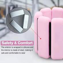 2pcs Wrist And Ankle Weight Set, Silicone Waterproof Adjustable Intensity Sports Fitness Wearable Wrist Ankle Weight Bracelet Leg Wrist Weight Massager Band, 2 Pcs Silicone Weighted Bracelets Suitable For Running, Fitness, Yoga, Swimming - Waterproof, Comfortable - Black And Orange Adjustable Wrist And Ankle Workout Weights - Multicolor - View 6