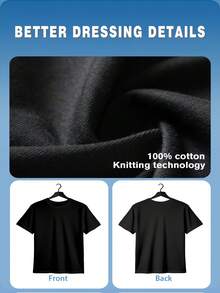 Cat Lovers Easily Distracted T-Shirt Summer Casual Comfortable Round Neck Short Sleeve Fashion All-M_0262 - Black - View 6