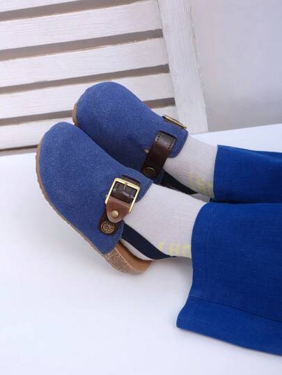 夏季软底儿童拖鞋凉鞋平底沙滩鞋男女童大童幼儿户外时尚复古闭趾防滑凉鞋