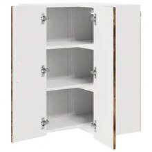 vidaXL Armoire de cuisine Chêne fumé 57 x 57 x 80 cm Bois d'ingénierie - Tabac - Voir 5