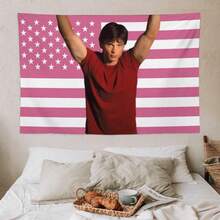 Tom Flag Welling Tapestry Wall Hanging, It Can Be Used For Room Flag Walls, Bedrooms, Living Rooms Welling,Kitchen,Outdoor, Parties,GiftWall Art With Peach-Colored Decorationhome Decoration 4YO3 - 彩色 - 查看 5