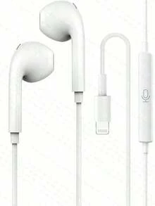 FCV 1Pack Compatible With Apple EarPods Headphones With Lightning Connector, MFi Certified Wired Ear Buds For IPhone With Built-In Remote To Control Music, Phone Calls, And Volume Compatible With IPhone 14/13/12/11/XR/XS/X/8/7/SE/Pro/Pro Max - trắng - Xem 1