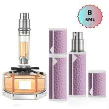 高级合金香水补充瓶，底部注油设计，优雅旅行喷雾器，奢华便携喷雾器，防漏香水盒