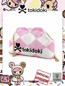 [Tokidoki]IP Cartoon Pattern Clasp Design Crossbody Bag, Detachable Chain Clutch, Cosmetic & Daily Essentials Organizer, Party & Evening Bag, Suitable For Shopping, Party, Holiday Gift For Friends - Multicolor - View 4